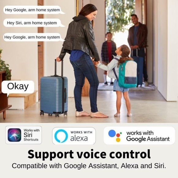 Home Security System (2nd Gen), 11-Piece Wireless Alarm System Kit, Alarm Siren - Picture 2 of 7